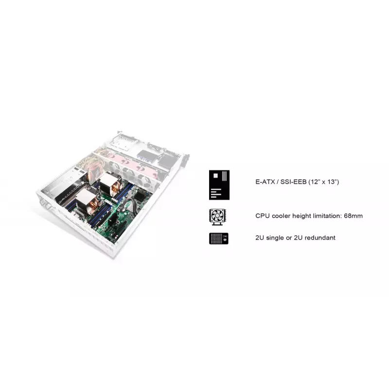 Carcasa HDD Silverstone RM22-308 2,5/3,5 pulgadas 10 unidades Negro Blanco