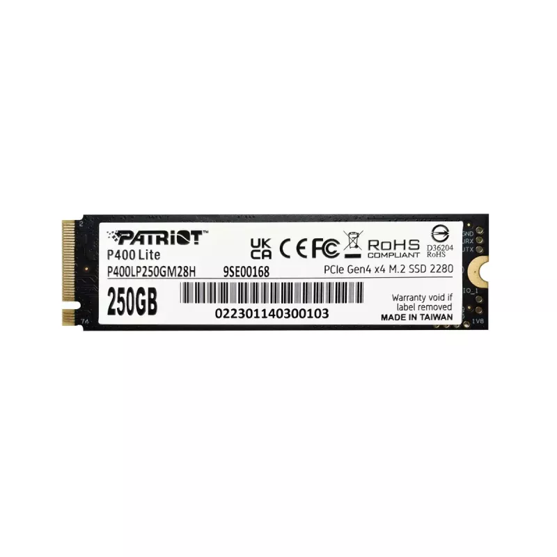 Unidad SSD Patriot Memory P400 Lite 250 GB M.2 PCI Express 4.0 NVMe
