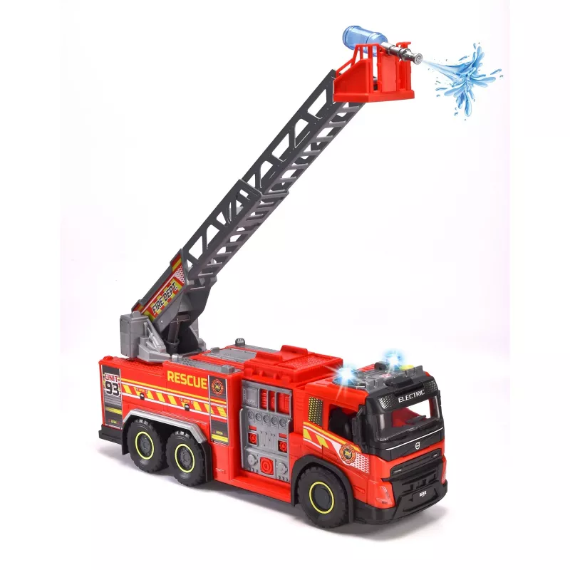 Camión de bomberos de juguete Simba-Dickie Giant Fire Truck 203719031 con piezas móviles