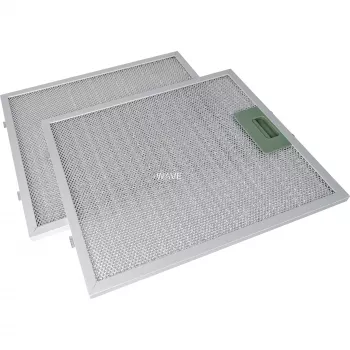 Filtro de grasa metálico Respekta MIZ 1259IXCN — filtro de repuesto para campana extractora, pack de 2