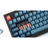 V5 Max, teclado gaming negro/azul-gris, distribución DE, Gateron Jupiter Banana, Hot-Swap, RGB
