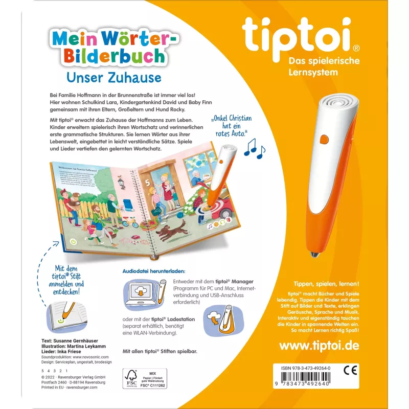 tiptoi Mein Wörter-Bilderbuch: Unser Zuhause, libro educativo