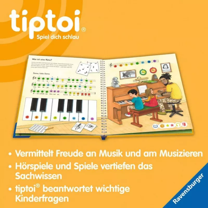 tiptoi Wieso? Weshalb? Warum? Wir entdecken Musik, libro educativo