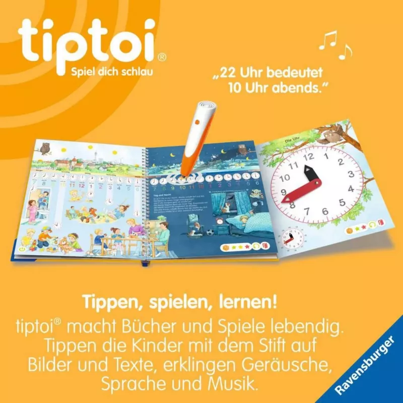 tiptoi Meine Lern-Spiel-Welt: Uhr und Zeit, libro educativo