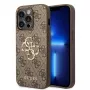 GUESS D?klas Guess GUHCP15L4GMGBR iPhone 15 Pro 6.1 ruda | ruda funda rígida 4G Big Metal Logo