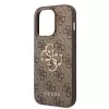 GUESS D?klas Guess GUHCP15L4GMGBR iPhone 15 Pro 6.1 ruda | ruda funda rígida 4G Big Metal Logo