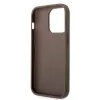 GUESS D?klas Guess GUHCP15L4GMGBR iPhone 15 Pro 6.1 ruda | ruda funda rígida 4G Big Metal Logo