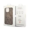 GUESS D?klas Guess GUHCP15L4GMGBR iPhone 15 Pro 6.1 ruda | ruda funda rígida 4G Big Metal Logo