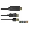 Adaptador de cable de vídeo Alcasa HDMI-DP020 2 m HDMI tipo A DisplayPort negro