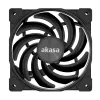 Ventilador delgado Akasa Alucia XS 120 mm - negro