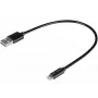 SANDBERG adaptador Lightning - USB macho a Lightning macho - 20 cm - negro - para Apple iPad/iPhone/iPod (Lightning)