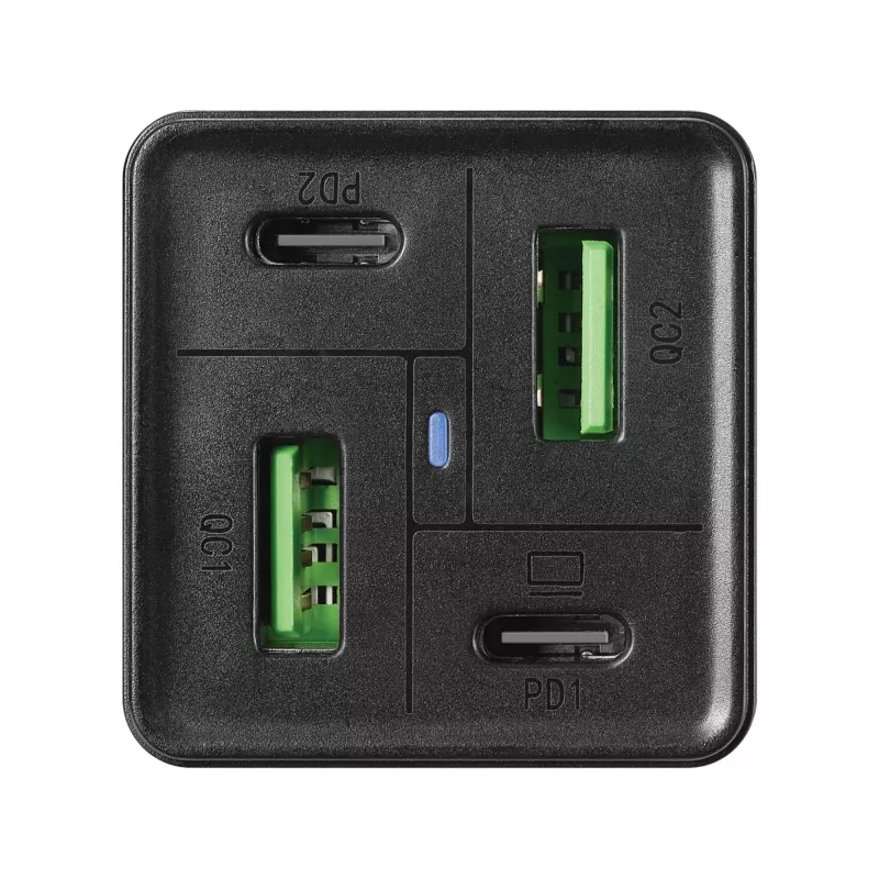 SANDBERG fuente de alimentación - 65 W - 3,25 A - PD, QC - 4 puertos de salida (2 x USB, 2 x USB-C)