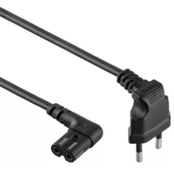 Cable de alimentación Gembird PC-184L 1 m H05VV-F CEE7/16 a C7, 2,5 A, negro