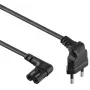 Cable de alimentación Gembird PC-184L 1 m H05VV-F CEE7/16 a C7, 2,5 A, negro