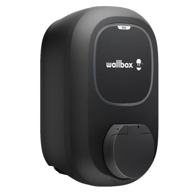 Wallbox Pulsar MAX Socket 22 kW Wi‑Fi Bluetooth — Estación de carga para vehículos eléctricos, versión con toma de corriente