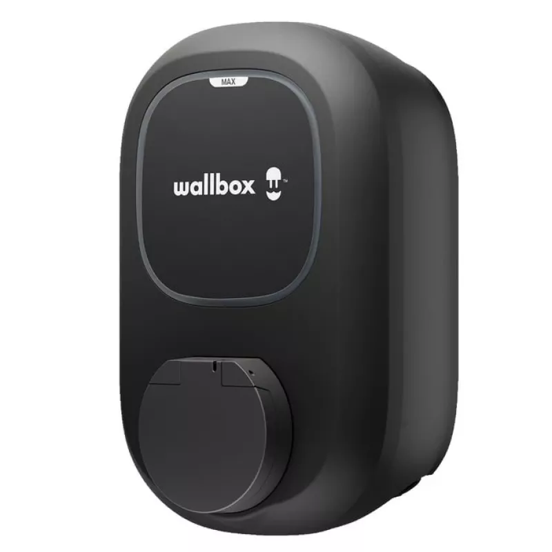 Wallbox Pulsar MAX Socket 22 kW Wi‑Fi Bluetooth — Estación de carga para vehículos eléctricos, versión con toma de corriente