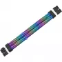 Cable plano THERMALTAKE AC-082-CN1NAN-A1 conector hembra a hembra de 8 pines, negro, 0,272 m