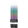 Cable plano THERMALTAKE AC-082-CN1NAN-A1 conector hembra a hembra de 8 pines, negro, 0,272 m
