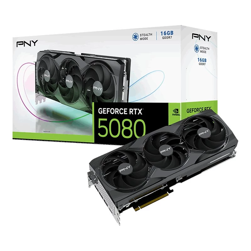 Tarjeta gráfica PNY GeForce RTX 5080 Triple Fan, 16 GB GDDR7, PCI Express 5.0