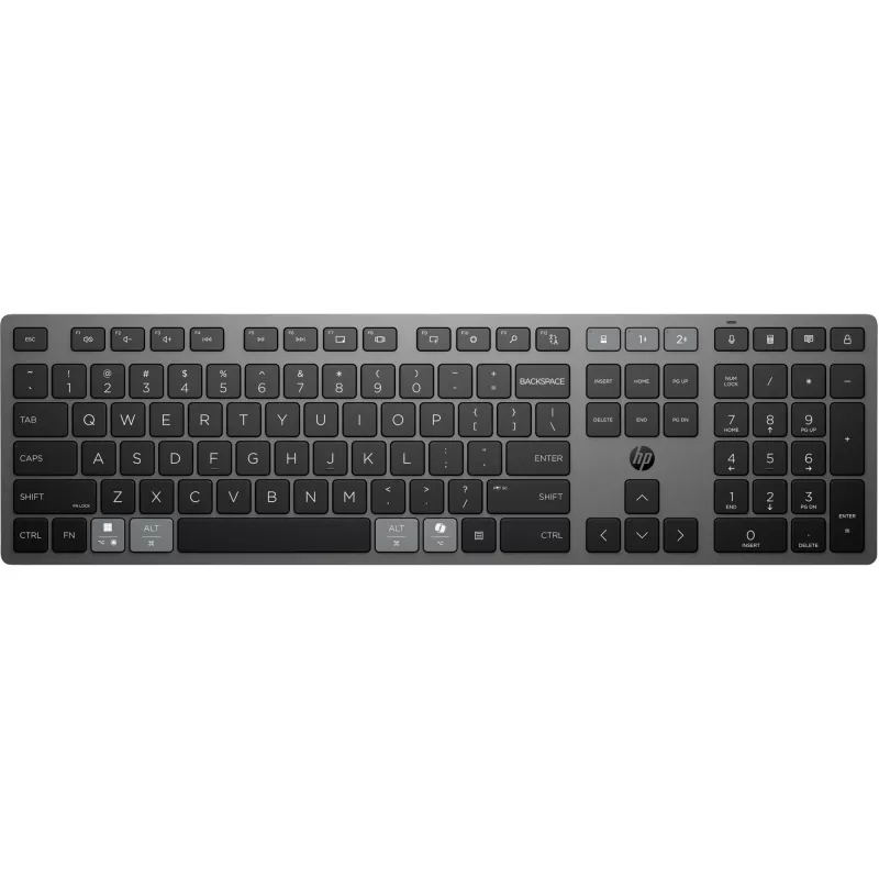 Teclado inalámbrico recargable multidispositivo HP 720 tamaño completo USB Bluetooth