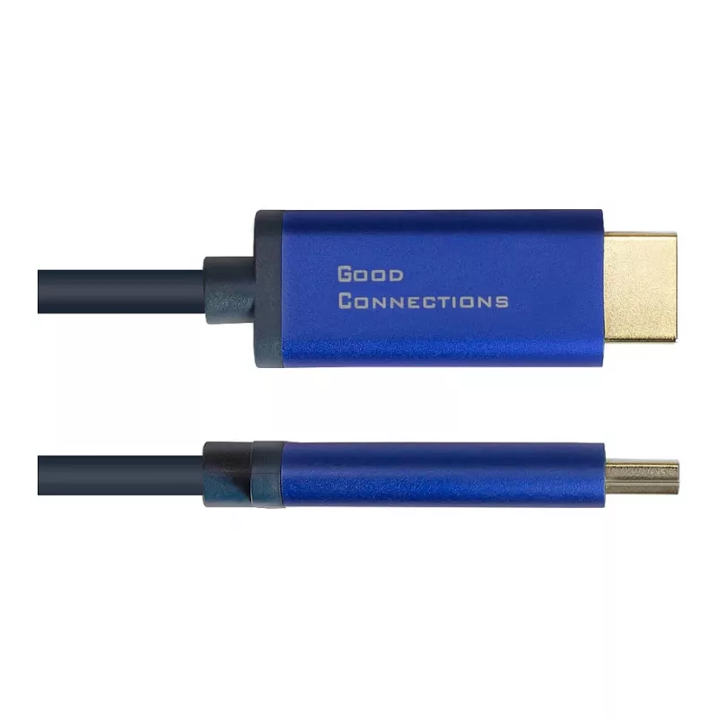 Adaptador de cable de vídeo Alcasa 4860-SF030B 3m DisplayPort HDMI negro azul