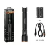 Linterna Duracell DF4000R negra – linterna de mano recargable, diseño compacto