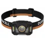 Linterna frontal Duracell DH1000R — negra/naranja, luz manos libres recargable