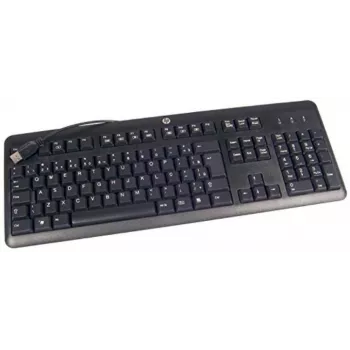 Teclado HP 672647-073 Office USB español negro tamaño completo con cable