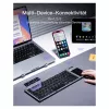 Teclado Inateck KB06101_STEEL GRAY Home RF Wireless + Bluetooth QWERTZ inglés negro