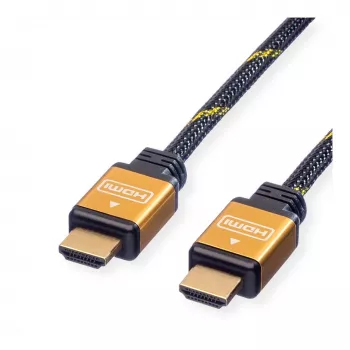 Cable HDMI High Speed ROLINE Gold, ST-ST 1,0m (11.04.5561)
