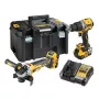 DeWalt DCK2026P2T-QW set combinado DCD805 + DCG405, 18 V XR 2×5,0 Ah negro, amarillo