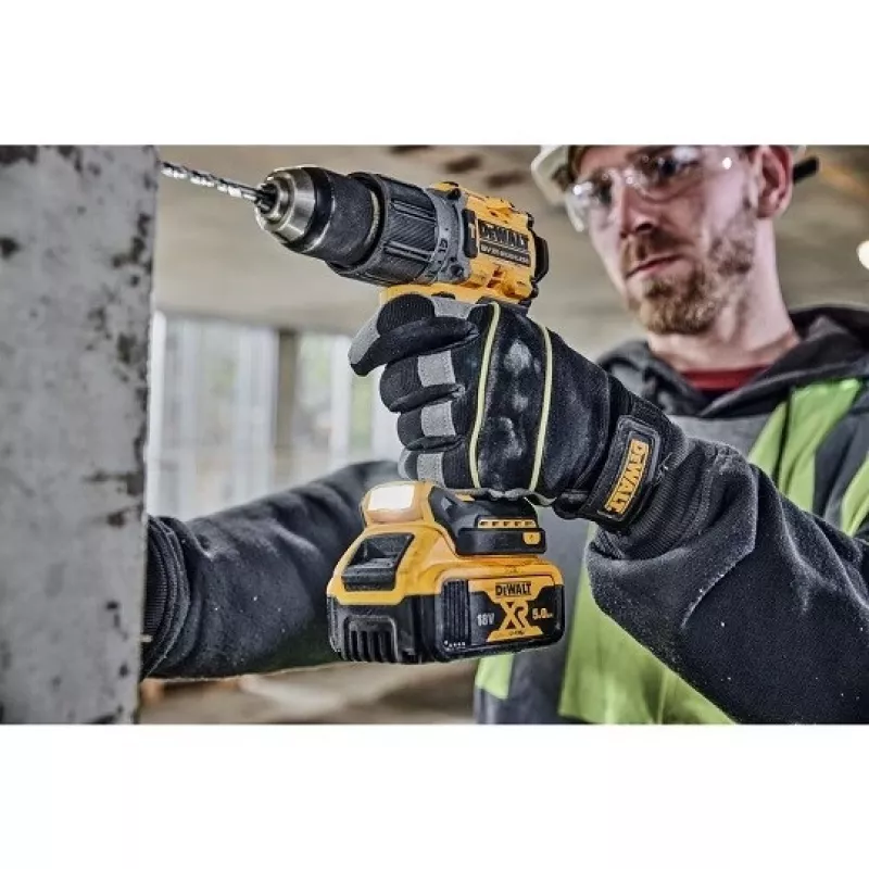 DeWalt DCK2026P2T-QW set combinado DCD805 + DCG405, 18 V XR 2×5,0 Ah negro, amarillo