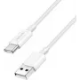 Cable USB 2.0 Type-C LogiLink C/m> A/m nailon 60W blanco - cable - digital/datos (CU0322)
