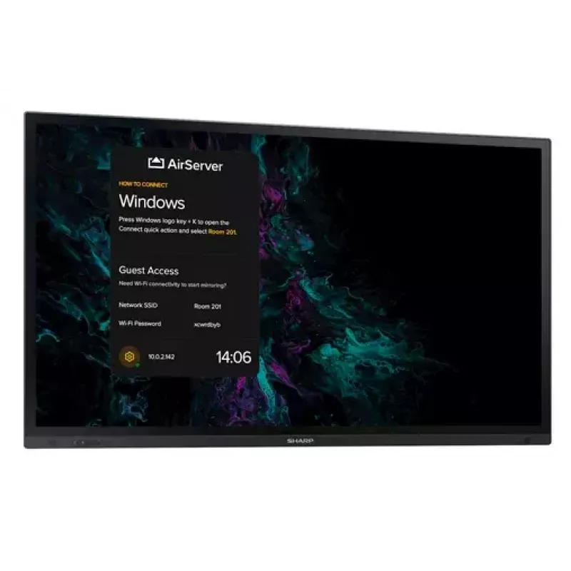 Pantalla plana interactiva Sharp PN-LA862 86