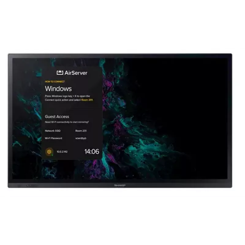 Pantalla plana interactiva Sharp PN-LA862 86