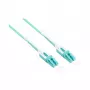 Cable de parcheo de fibra óptica dúplex OM3 (multimodo, 50/125) LC/LC, UNIBOOT, LSZH, polaridad reversible, lengüeta de desbloqueo, 2 m, Good Connections® (LW-U802LC3)