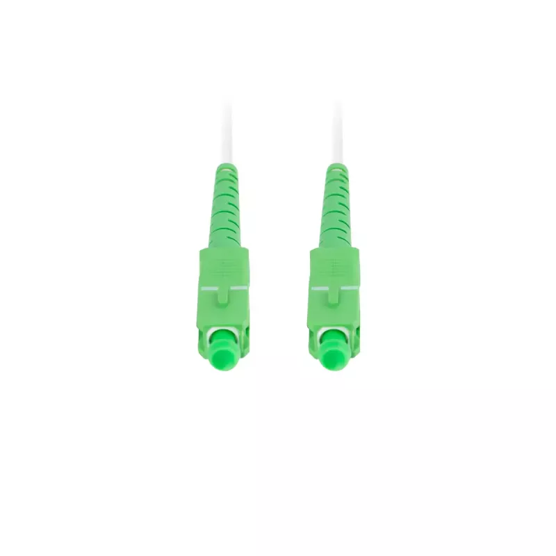 Cable de fibra óptica LANBERG FO-SASA-SS21-0300-WH — 30 m, G.657.A2, SC–SC, 125 µm, blanco