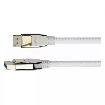 Cable DisplayPort 2.0 PREMIUM, 54 Gbit/s, UHBR 13.5, 4K @240Hz / 8K @60Hz, conector totalmente metálico, cobre (DP20-PY005W)