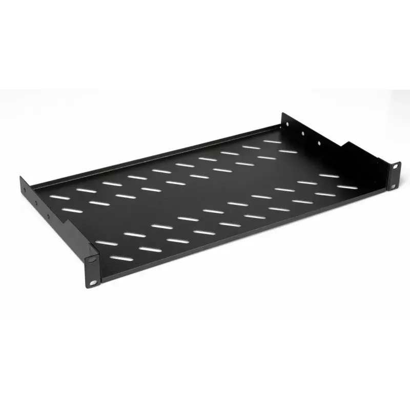 Bandeja fija para rack EQUIP 19 pulgadas, 1HE, 400 mm de profundidad, negro, 485 mm de ancho