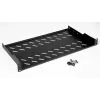 Bandeja fija para rack EQUIP 19 pulgadas, 1HE, 400 mm de profundidad, negro, 485 mm de ancho