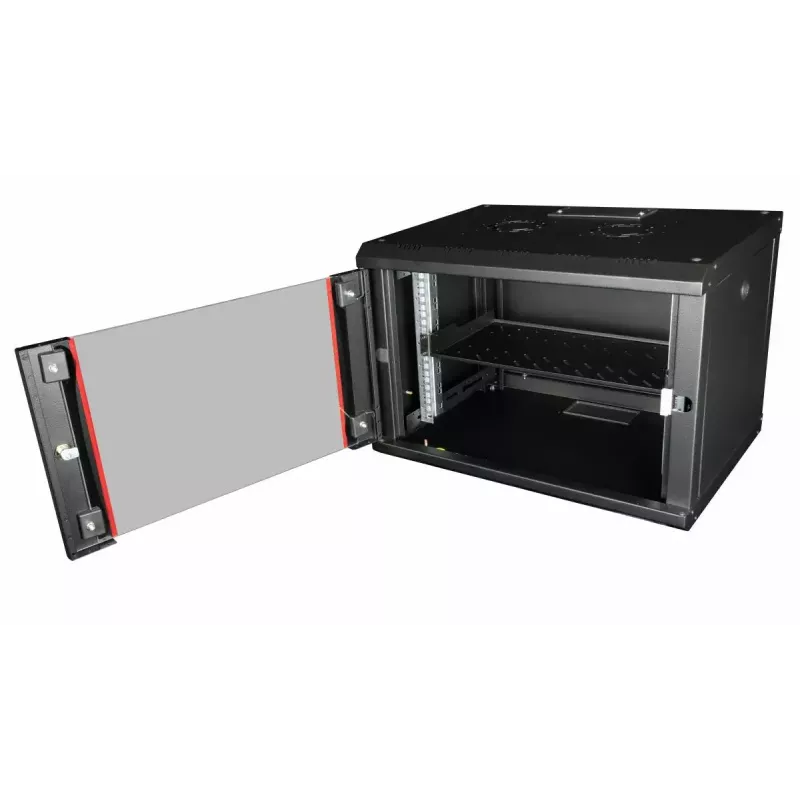 Bandeja fija para rack EQUIP 19 pulgadas, 1HE, 400 mm de profundidad, negro, 485 mm de ancho