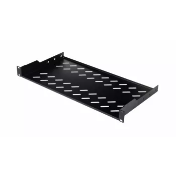 Bandeja fija para rack EQUIP 19 pulgadas, 1HE, 400 mm de profundidad, negro, 485 mm de ancho