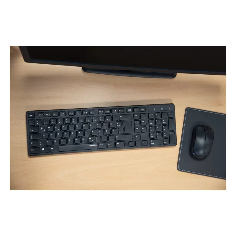 Conjunto inalámbrico de escritorio Speedlink SIGNIUM SL-640303-BK Negro — distribución DE, teclado y ratón inalámbricos