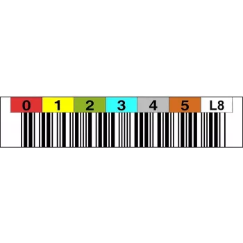 Rollo de etiquetas de código de barras ASTAR LTO8 LTO8100199 rango 000100–000199 para cartuchos LTO