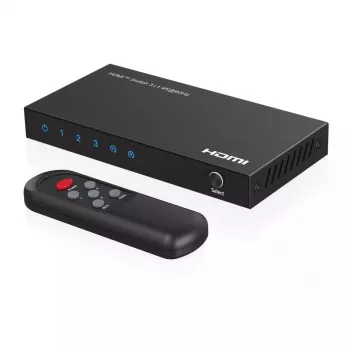 Conmutador de vídeo MicroConnect MC-HDMISWITCH0301-4K 4K 60Hz Metal Negro