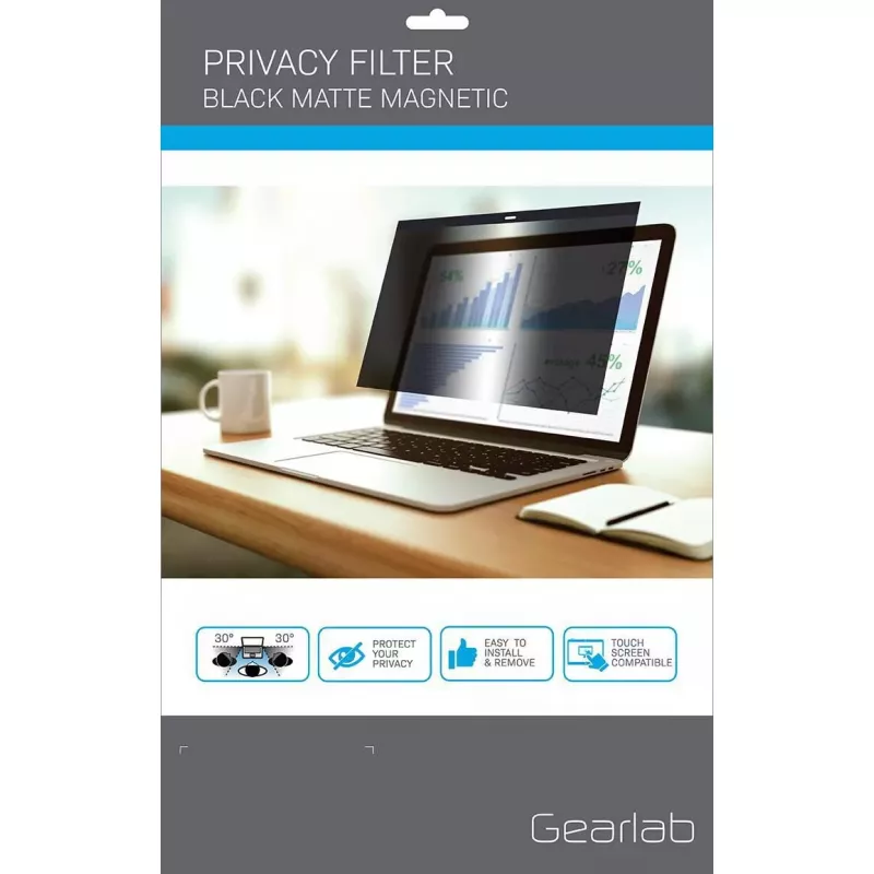 eSTUFF filtro de privacidad magnético de 13,3 pulgadas 16:10, GLBM13293190
