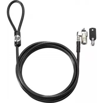 Candado de cable HP Nano Keyed Security Lock 1AJ39UT — cierre de seguridad con llave para portátiles/dispositivos