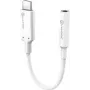 ALOGIC Elements Pro - adaptador USB-C a conector jack - USB-C macho a mini conector hembra - 10 cm - blanco - chip activo (ELPC35A-WH)
