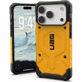 Urban Armor Gear UAG Pathfinder Funda MagSafe | Apple iPhone 17 Pro | amarillo Heritage