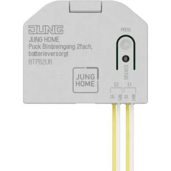Jung BT P B2 U B JUNG HOME Puck entrada binaria 2 canales alimentado por batería TE (BTPB2UB)